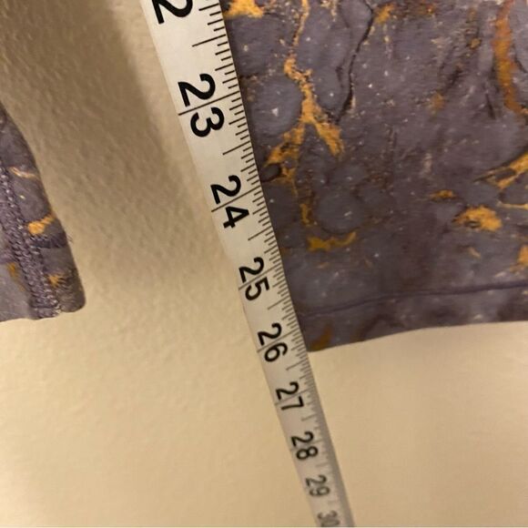 Athleta Girl Chit Chat Leggings Marble copper Purple Gray size XXL 16/woman S-M - Picture 10 of 13